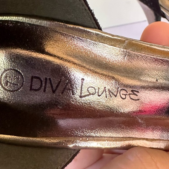 Diva Lounge Womens Metalic Platform Heel - Picture 10 of 12